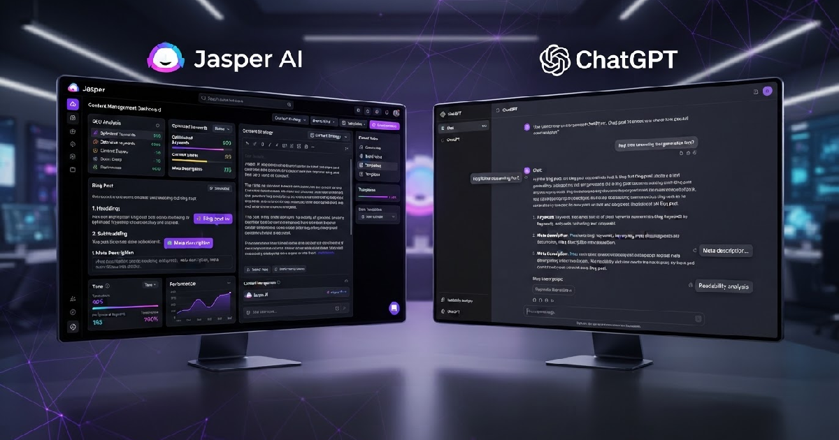 ChatGPT vs Jasper for Blog Writing: Speed, Quality & SEO Output
